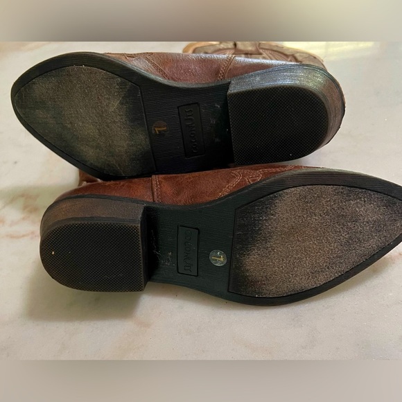 Coconuts by Matisse Women's Cimmaron Western Boot Choco/Beige Brown Sz 7 M - Picture 6 of 8